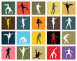Vector: Dancing teenager Dancing teenager