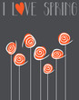 I love spring chalkboard background