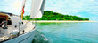 Yacht in the open sea
