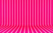 Pink vertical lines on wall and floor background