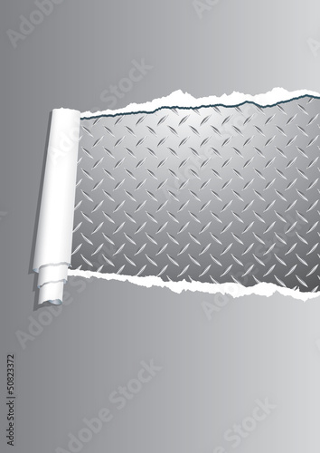 Photo: ripped metal layout ripped metal layout