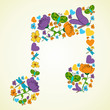 Spring music background