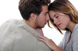 young couple embracing