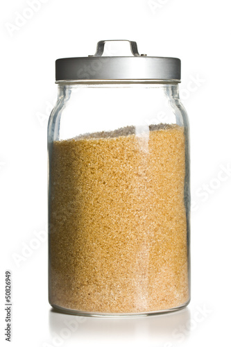 Photo: brown sugar in jar brown sugar in jar