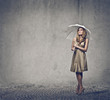woman with umbrella