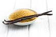 vanilla pods with brown sugar