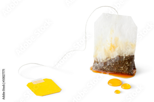 Photo: Used wet teabag Used wet teabag