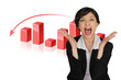 Photo: Horrified businesswoman Horrified businesswoman