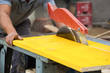 Bauarbeiter auf einer Baustelle
