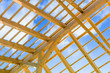 Dachkonstruktion aus Holz