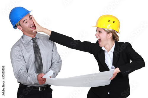 Photo: businesspeople having a quarrel businesspeople having a quarrel
