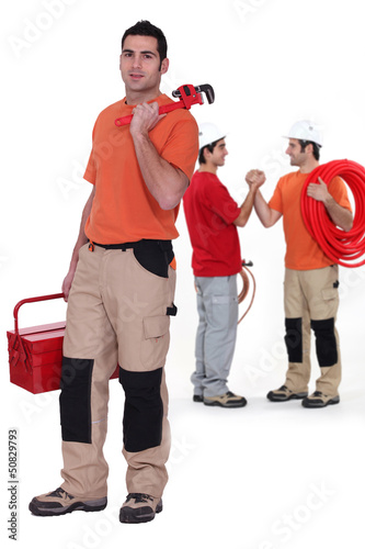 Photo: Plumbing team Plumbing team