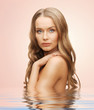 beautiful woman with long hair