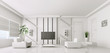 Interior of modern living room 3d