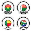 drapeaux Afrique