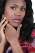 Portrait of a beautiful woman of African origin