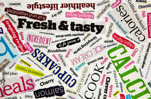 Photo: cookery text collage cookery text collage