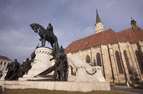 Photo: Statue of Matei Corvin, Cluj-Napoca, Transylvania Statue of Matei Corvin, Cluj-Napoca, Transylvania