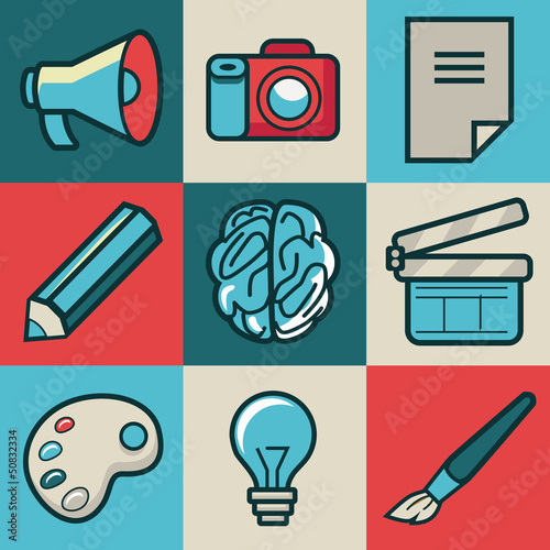 Vector: Vector creative icons Vector creative icons