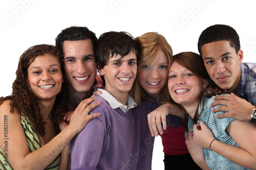 Photo: A group of teenage friends A group of teenage friends
