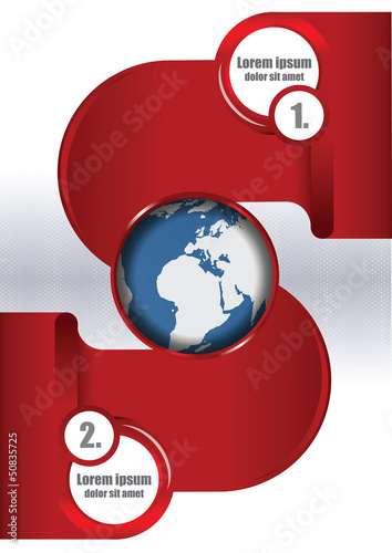 Vector: Abstract vector background with globe Abstract vector background with globe
