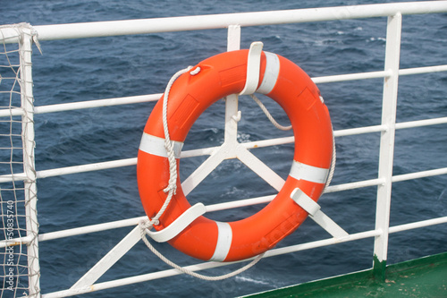 Photo: Lifering on vessel Lifering on vessel