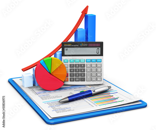 Illustration: Finance and accounting concept Finance and accounting concept