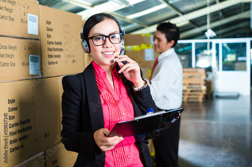 Photo: Customer Service in a warehouse Customer Service in a warehouse