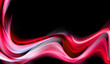 Awesome bright pink waves on black background