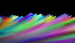 Abstract Color Waves On Black ...