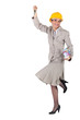 Happy woman with keys in hand
