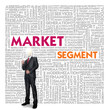 Business word cloud for business and finance concept, Market Seg