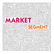 Business word cloud for business and finance concept, Market Seg