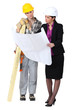 Female architect and carpenter