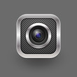 Camera lens. Vector illustration. Eps 10