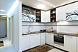 contemporary white kitchen interior