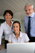 Bosses with secretary