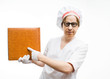 Chef with the cookbook