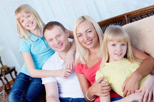 Photo: Family in a row Family in a row