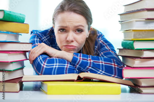 Photo: Frustrated student Frustrated student
