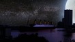 Video: titanic and ships from all kind in waterfront at night titanic and ships from all kind in waterfront at night