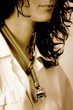 Portrait of a young doctor with stethoscope.