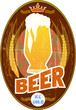 beer label -  bar o. pub sign, vector illustration