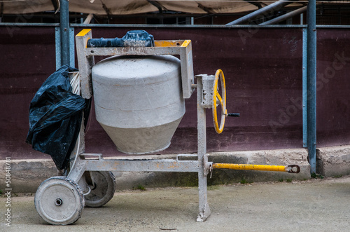 Photo: Cement mixer Cement mixer