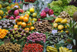 Varioud fruits and vegetables at market