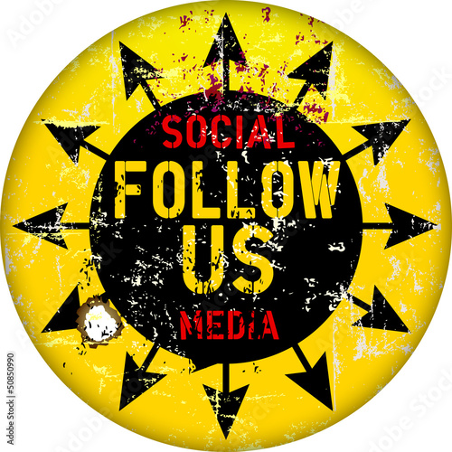 Vector: follow us sign, social networks,vctor illustration follow us sign, social networks,vctor illustration