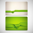 gift cards with green ribbons