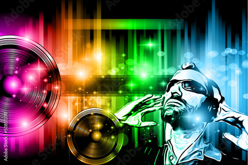 Vector: Music Club background for disco dance flyer Music Club background for disco dance flyer