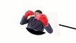 Animation of three different screens about business people
