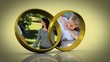 Animation with various screens about wedding